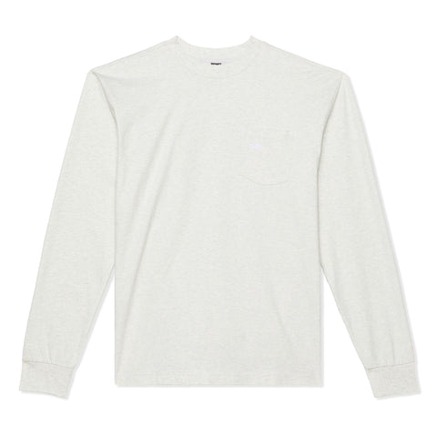 Patta Basic Pocket Long Sleeve T-Shirt (Melange Grey)