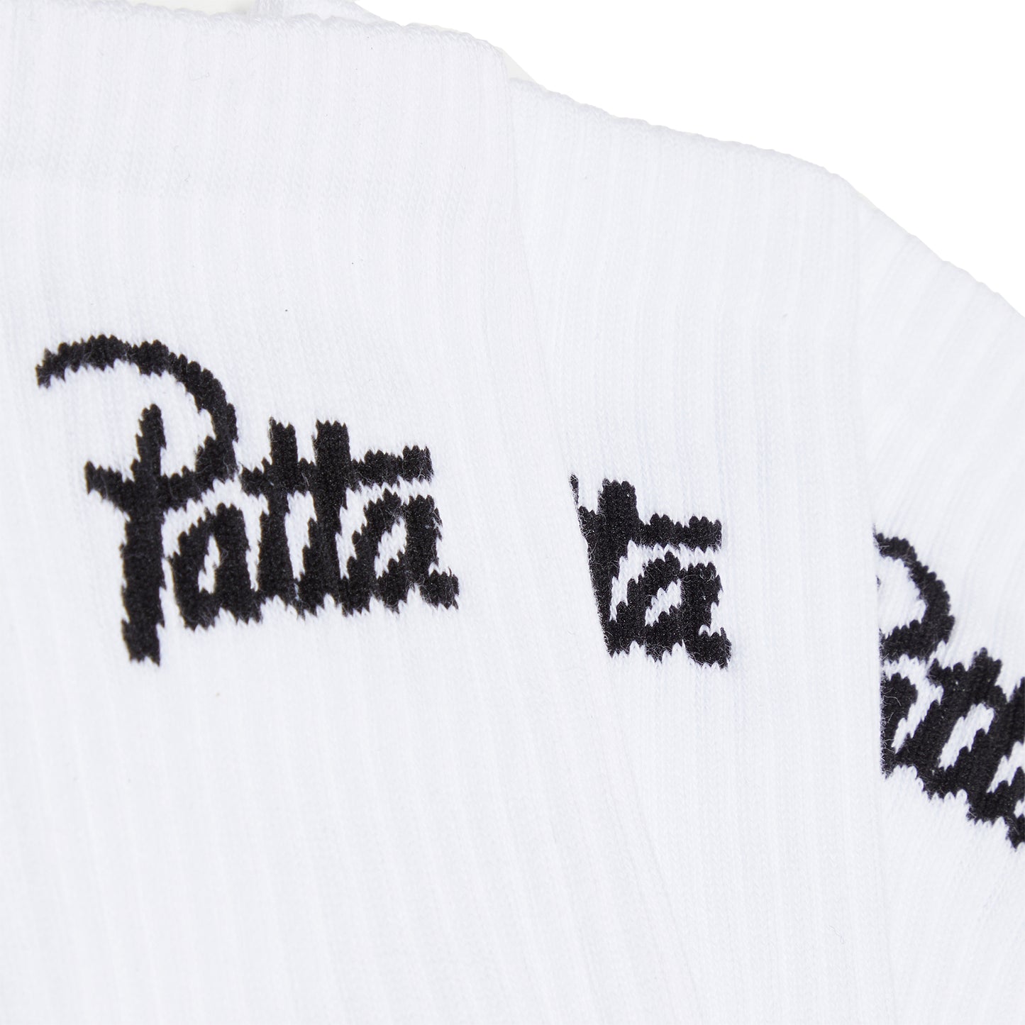 Patta Script Logo Sport Socks (White)