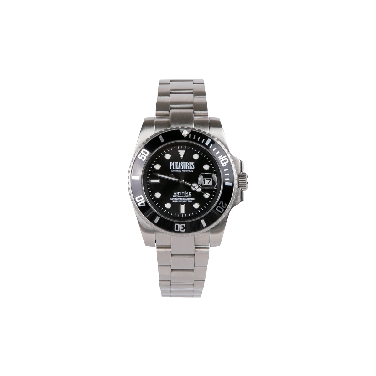 Pleasures Anytime Watch (Black/Silver)