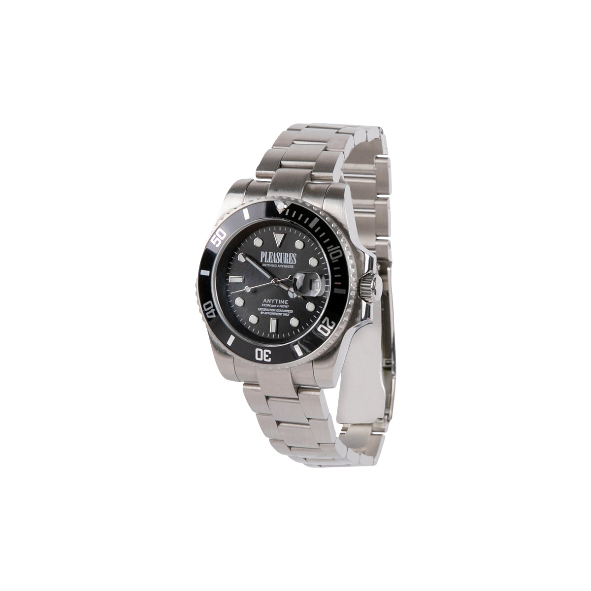 Pleasures Anytime Watch (Black/Silver)