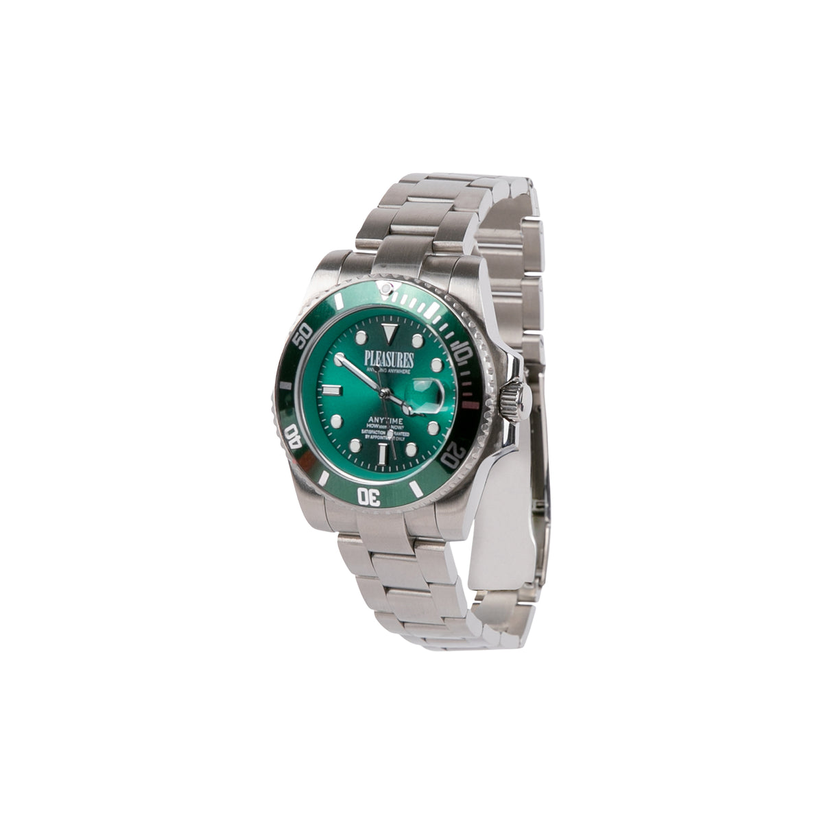 Pleasures Anytime Watch (Green/Silver)