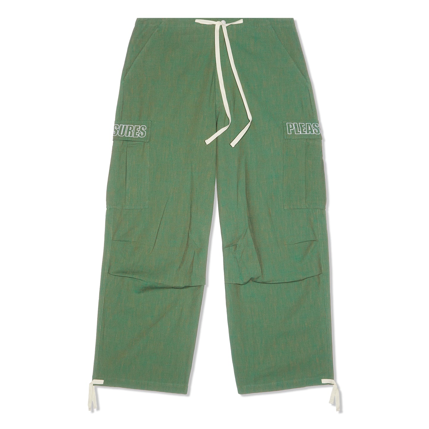 Pleasures Visitor Wide Fit Cargo Pants (Green)