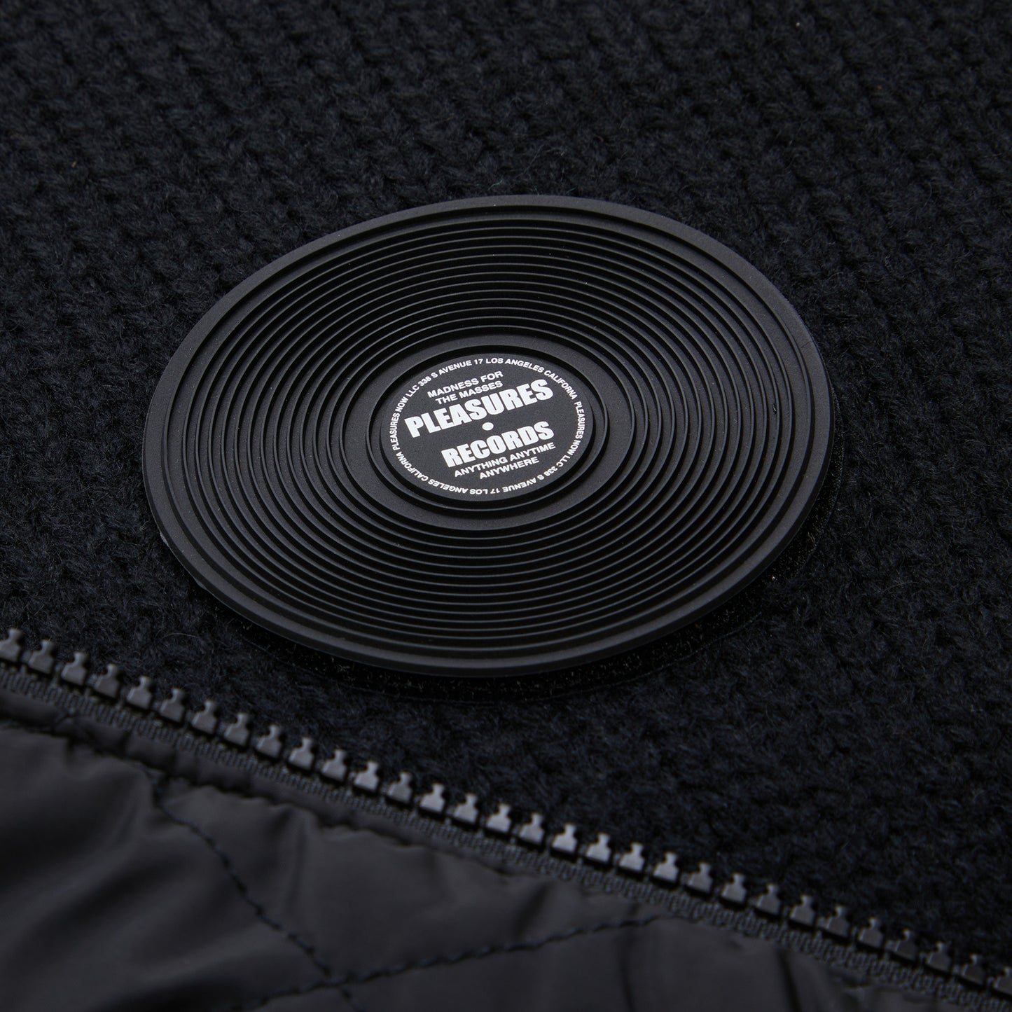 Pleasures Smoke Knitted Varsity Jacket (Black)