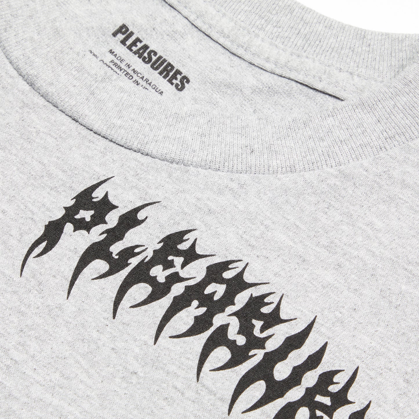 Pleasures Ripped T-Shirt (Heather Grey)