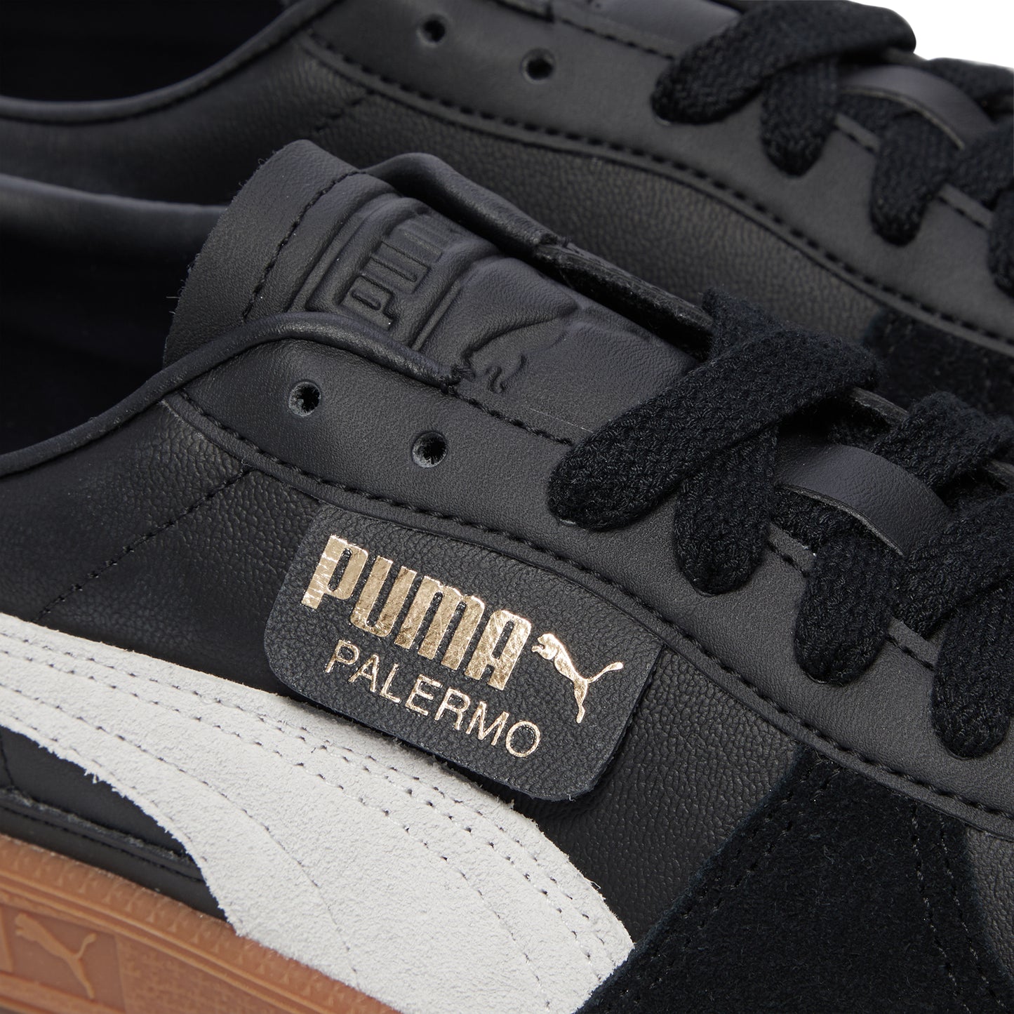 Puma Womens Leather Palermo (Black)