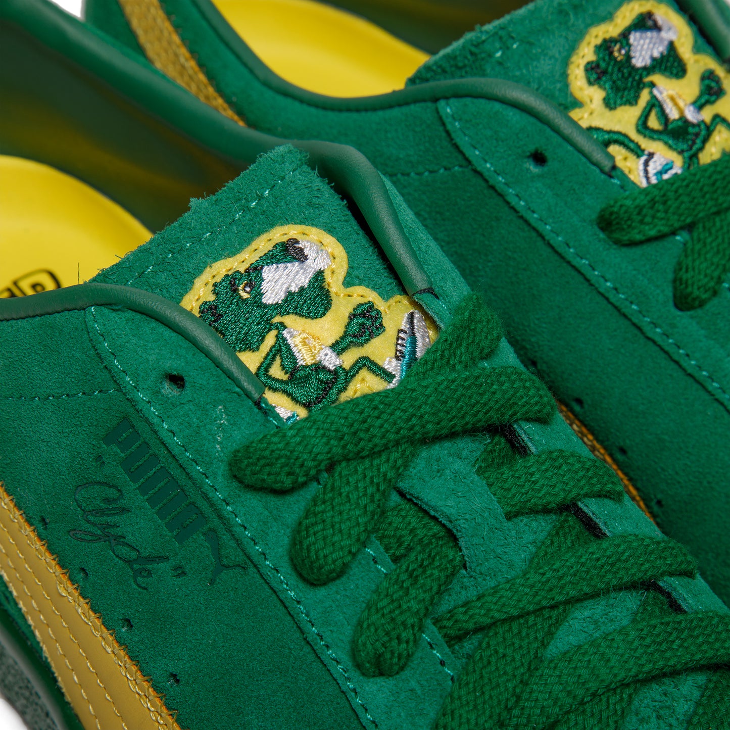 Puma clyde shoes green Clearance