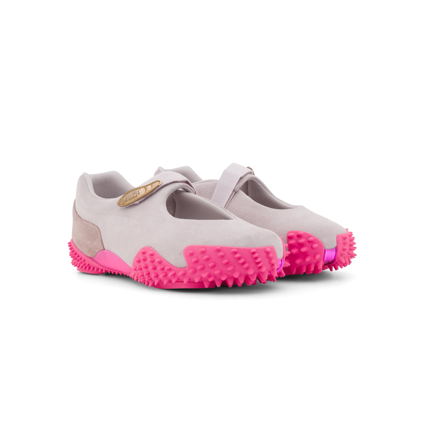 CNCPTS / PUMA Womens Mostro Fey Suede Cygnet (Marble Grey/Glowing Pink)