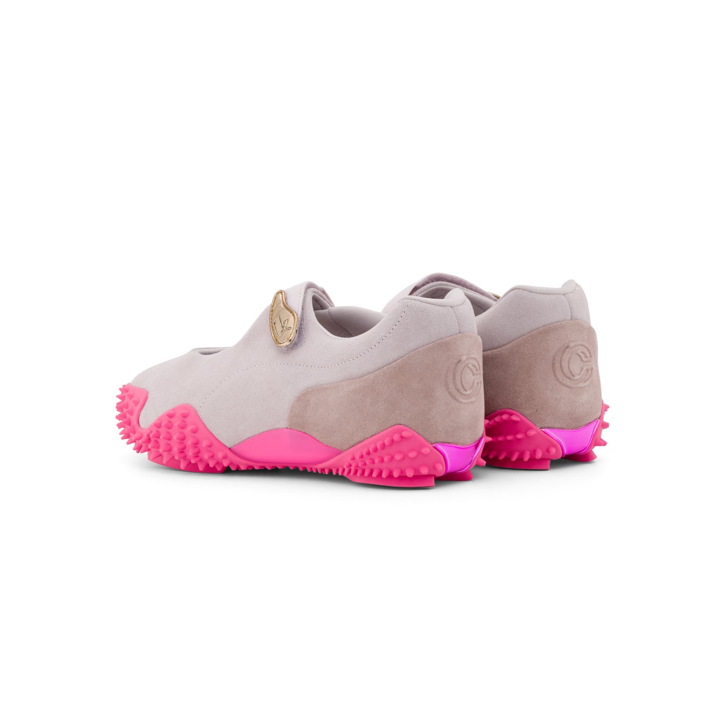 CNCPTS / PUMA Womens Mostro Fey Suede Cygnet (Marble Grey/Glowing Pink)