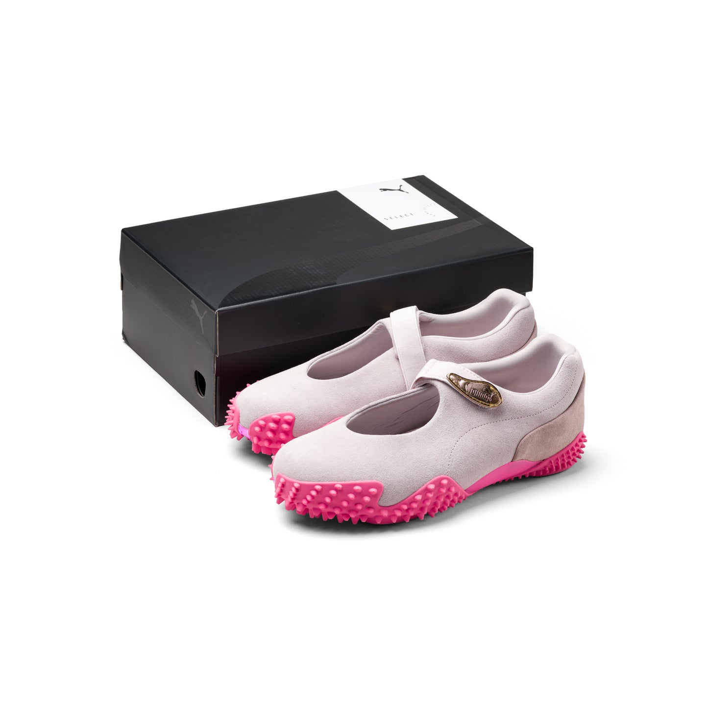 CNCPTS / PUMA Womens Mostro Fey Suede Cygnet (Marble Grey/Glowing Pink)