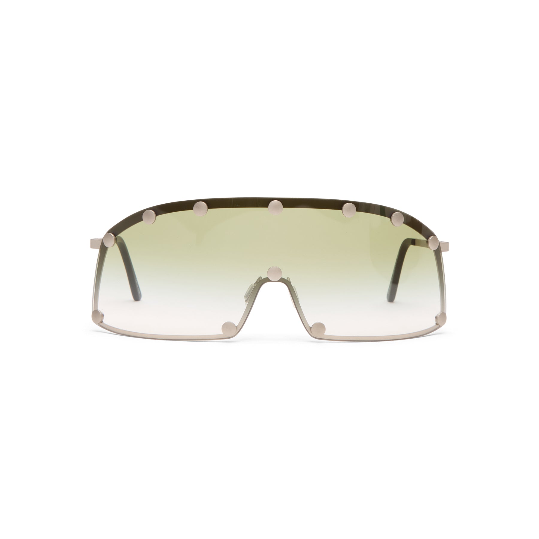 Rick Owens Shield Sunglasses (Silver/Bosco Degrade)