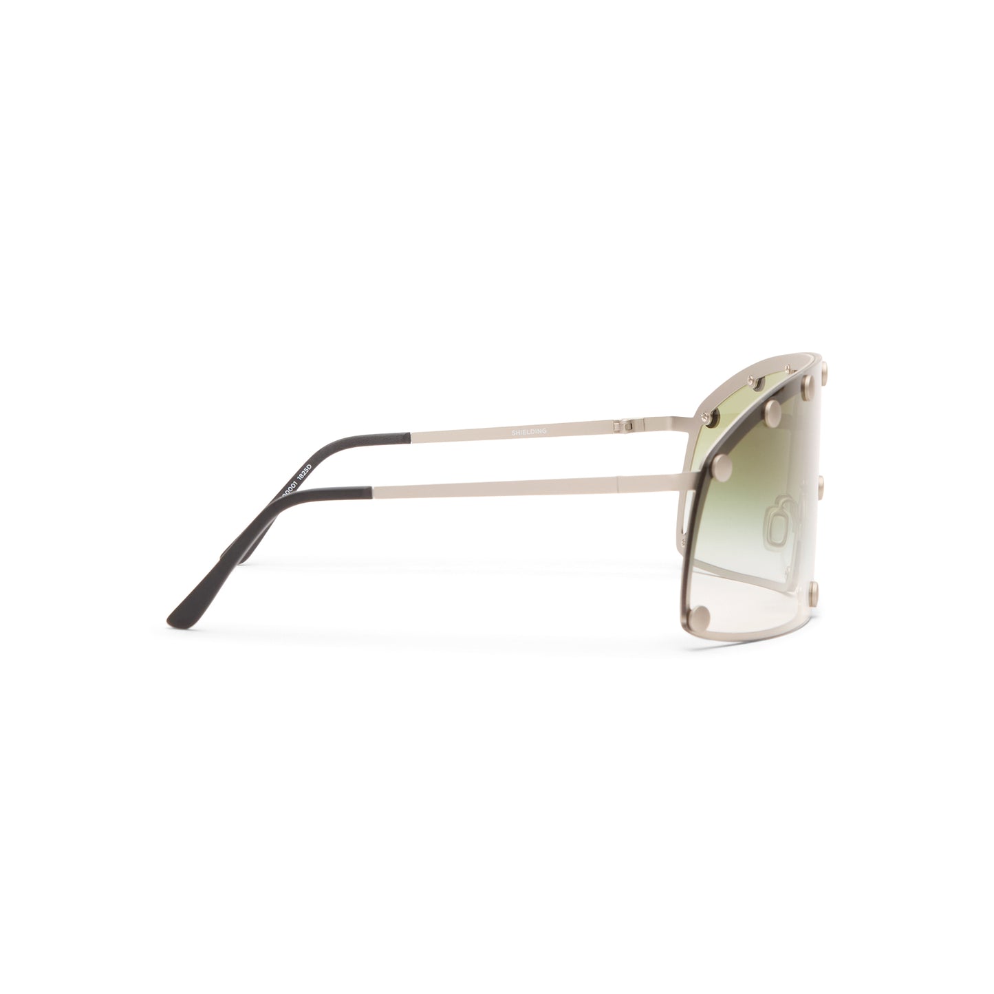 Rick Owens Shield Sunglasses (Silver/Bosco Degrade)