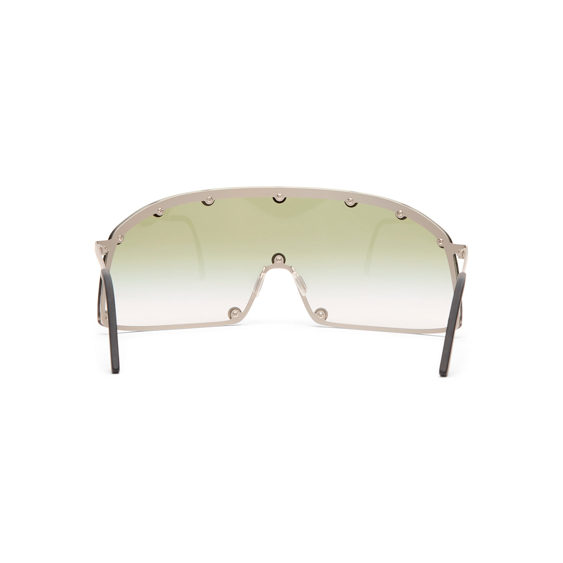 Rick Owens Shield Sunglasses (Silver/Bosco Degrade)