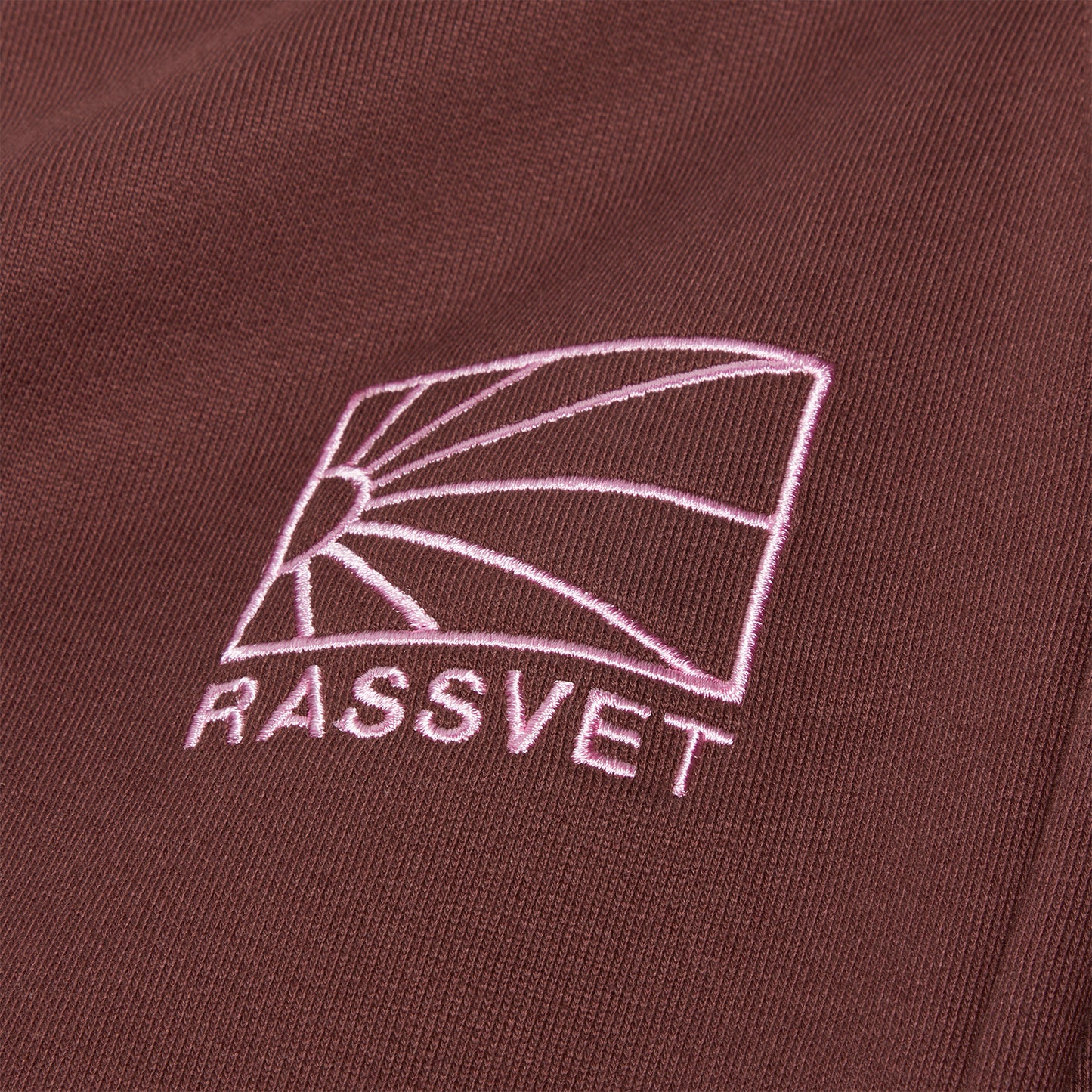 Rassvet Logo Knit Joggers (Burgundy)