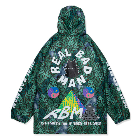 Real Bad Man Spiritual Bass Stadium Jacket (Green Jungle)