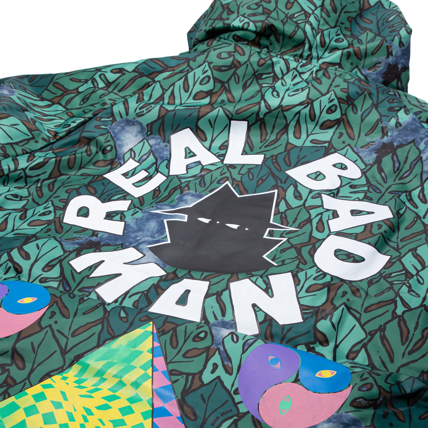 Real Bad Man Spiritual Bass Stadium Jacket (Green Jungle)