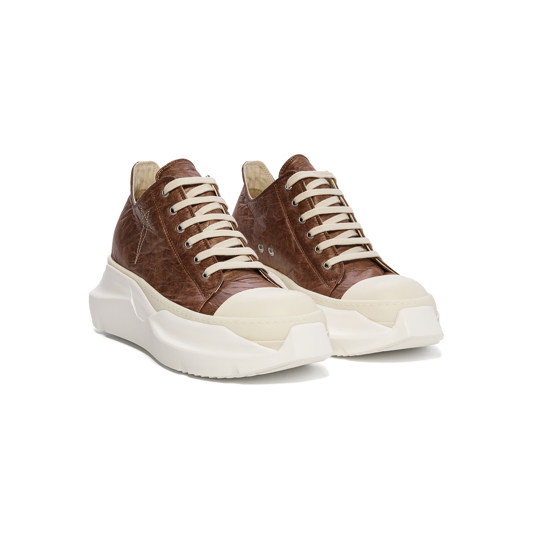 Rick Owens Abstract Low Sneaks (Brown) – Concepts