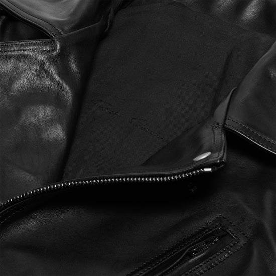 Rick Owens Lukes Stooges Leather Jacket (Black)