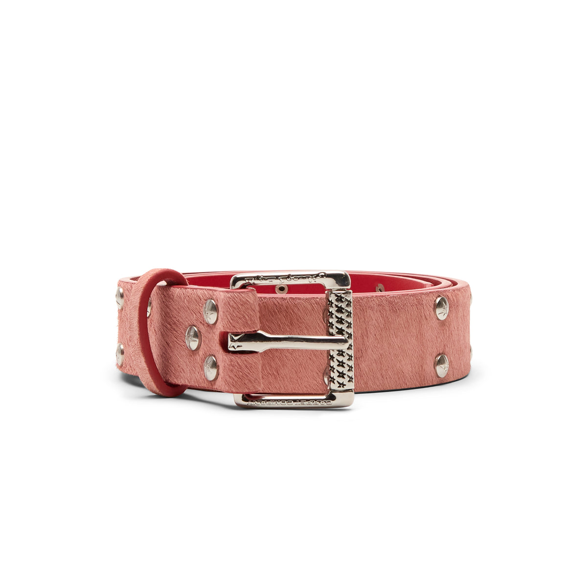 Carpet Company Pony Hair Studded Belt (Pony)