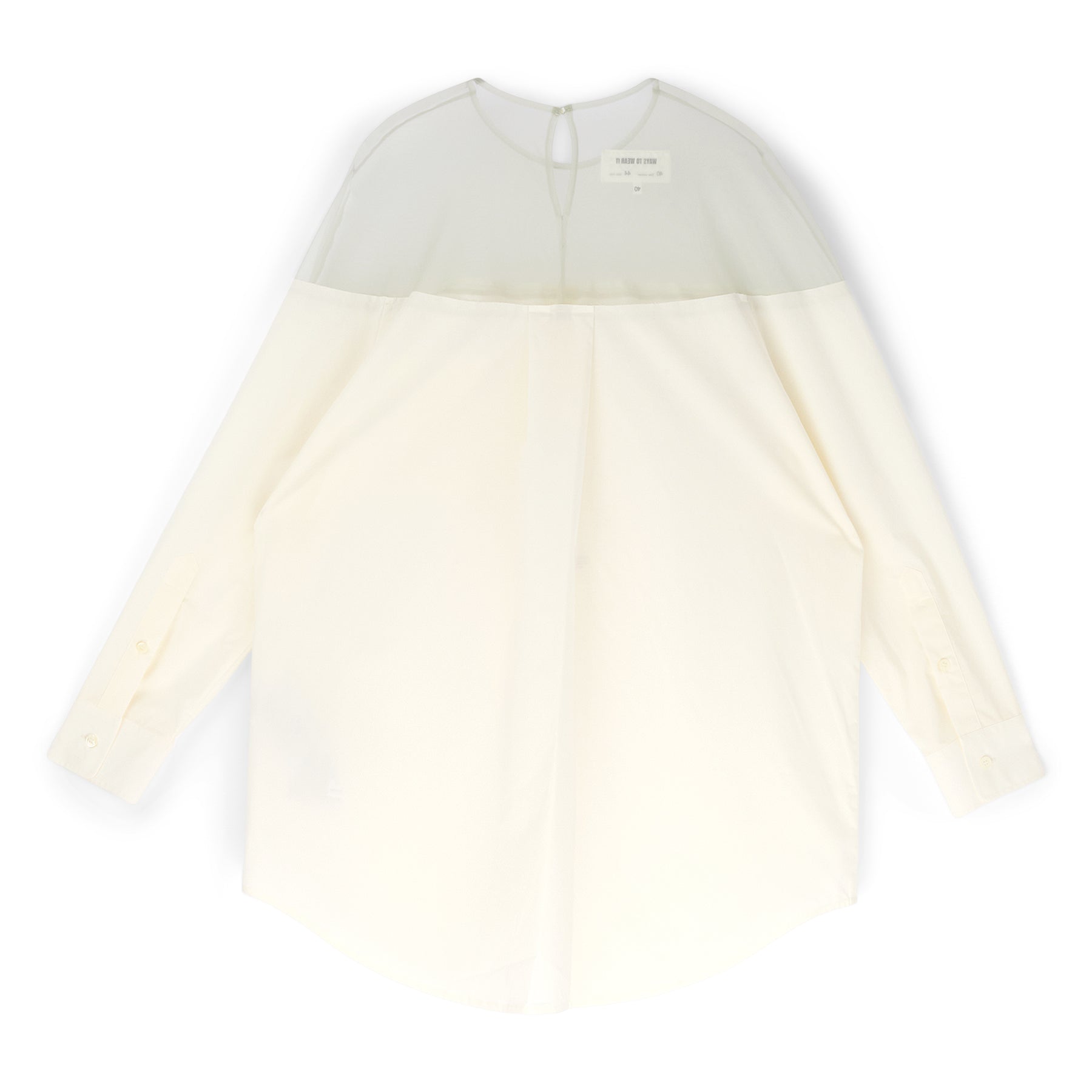 MM6 Maison Margiela Long-Sleeved Shirt (Off White) – CNCPTS