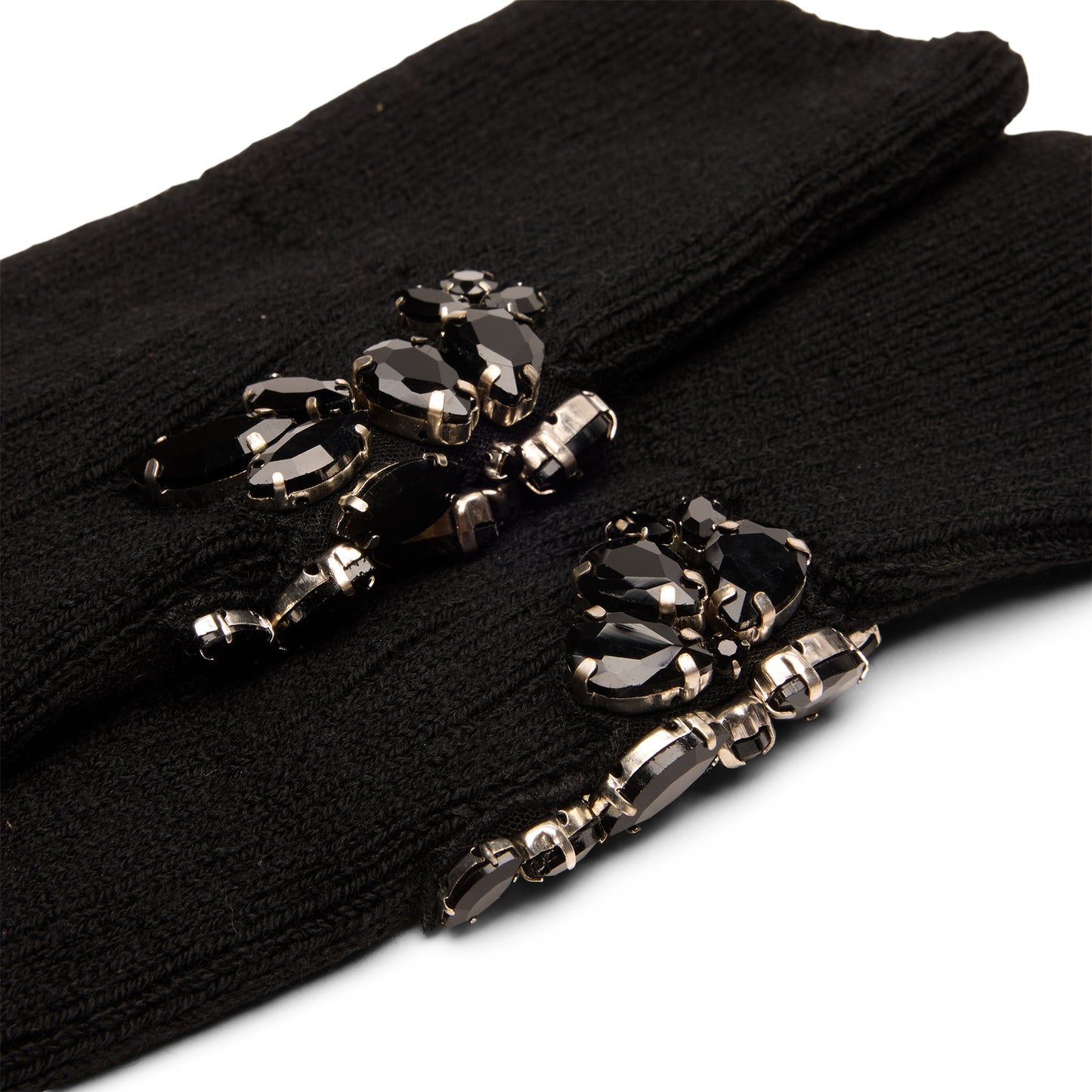 Simone Rocha Embellished Rose Knee Socks (Black)