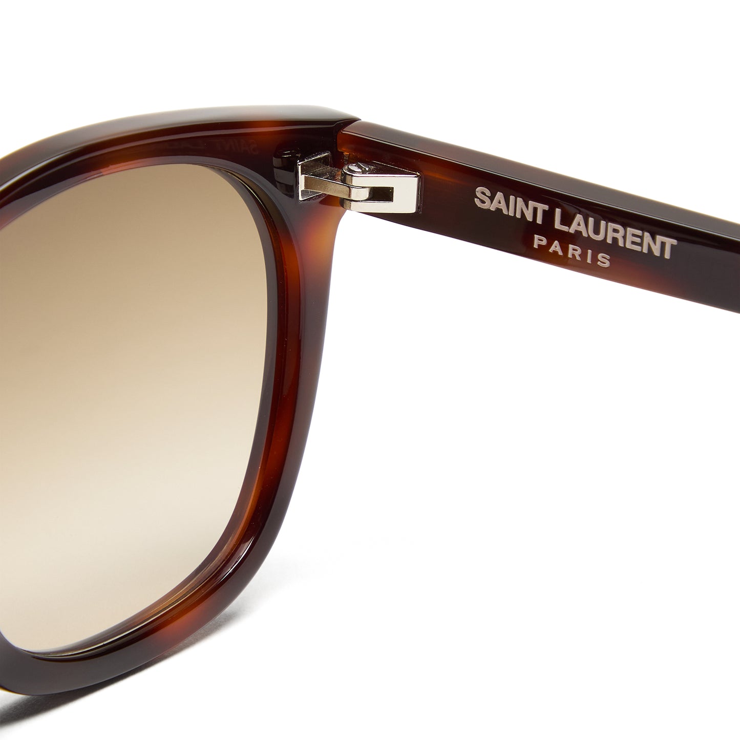 Saint Laurent Thin-rimmed Sunglasses (Havana/Brown)