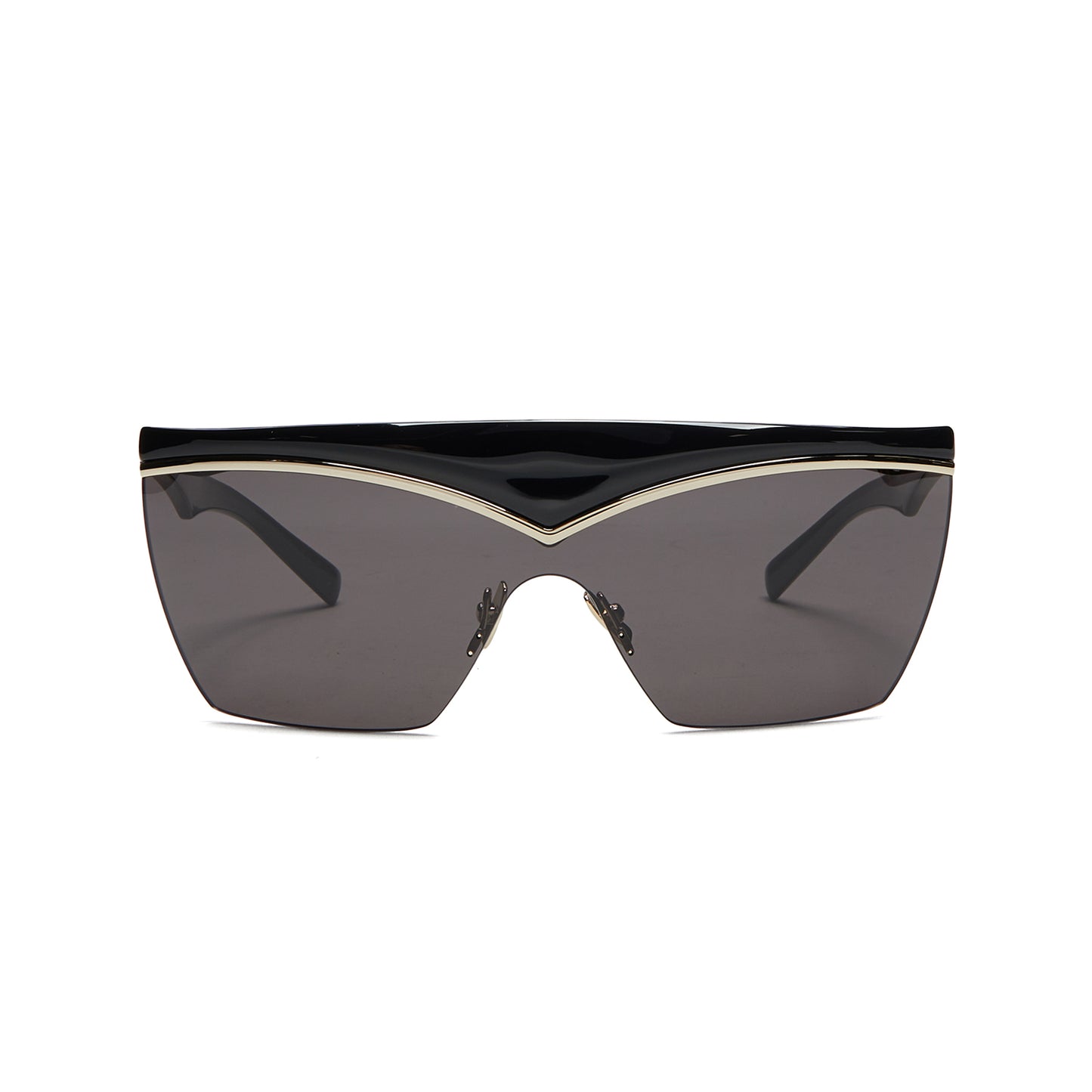 Saint Laurent 614 Mask Shield Sunglasses (Black)