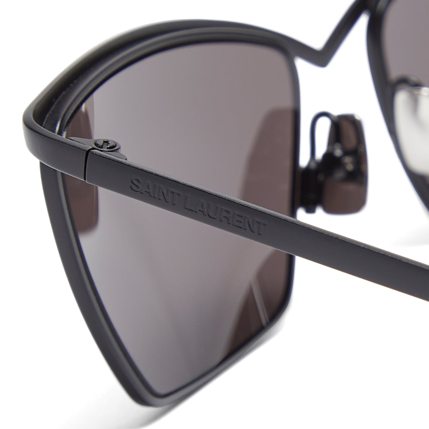 Saint Laurent Metal Cat Eye Sunglasses (Black)