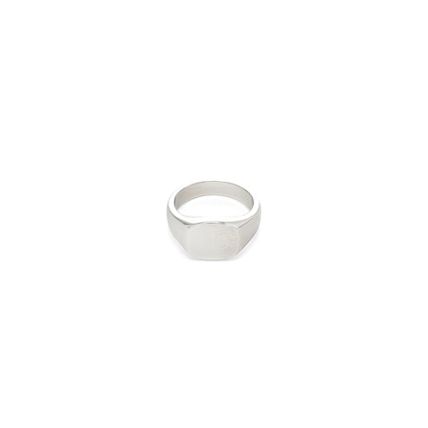 Serge DeNimes Silver Signet Ring (Silver)