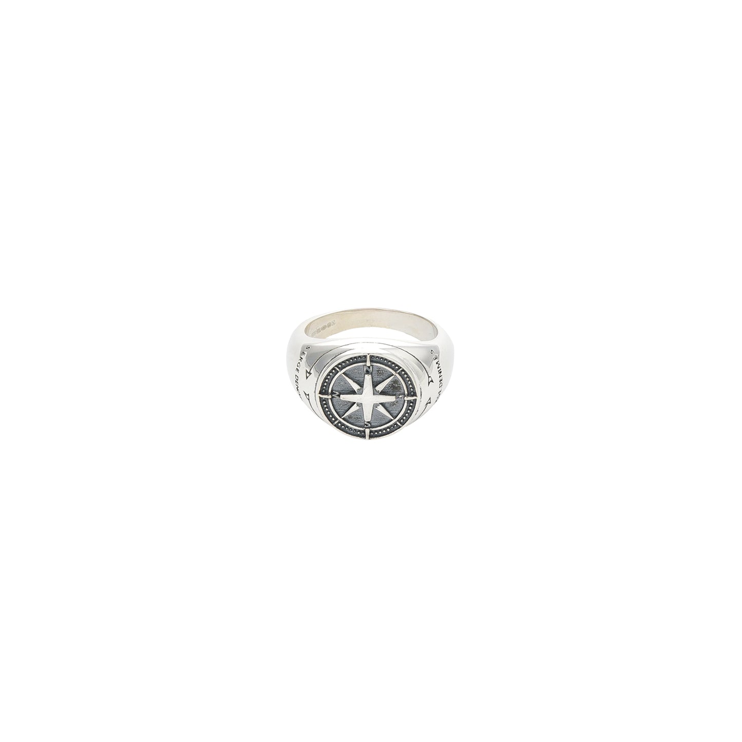 Serge DeNimes Silver Napoleon Ring (Silver)