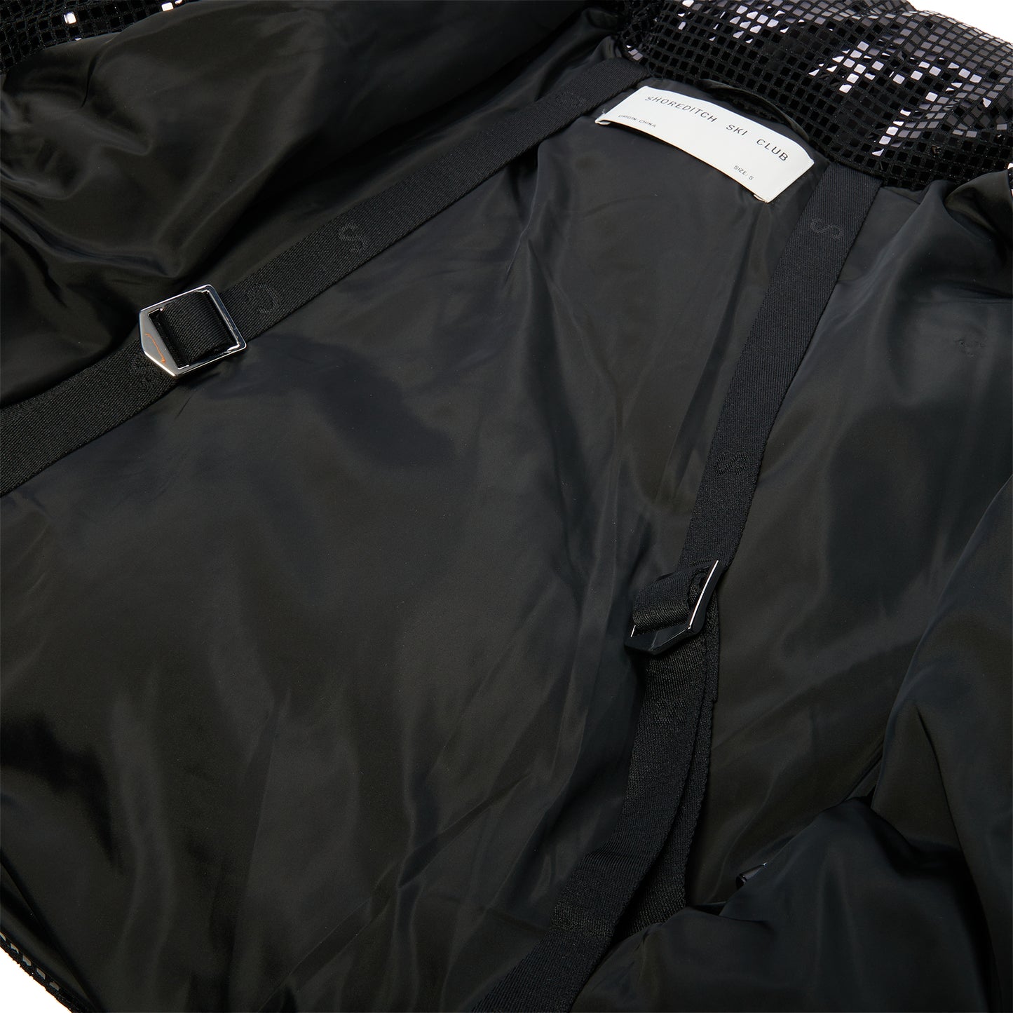 Shoreditch Ski Club Dissco Puffer Jacket (Black)