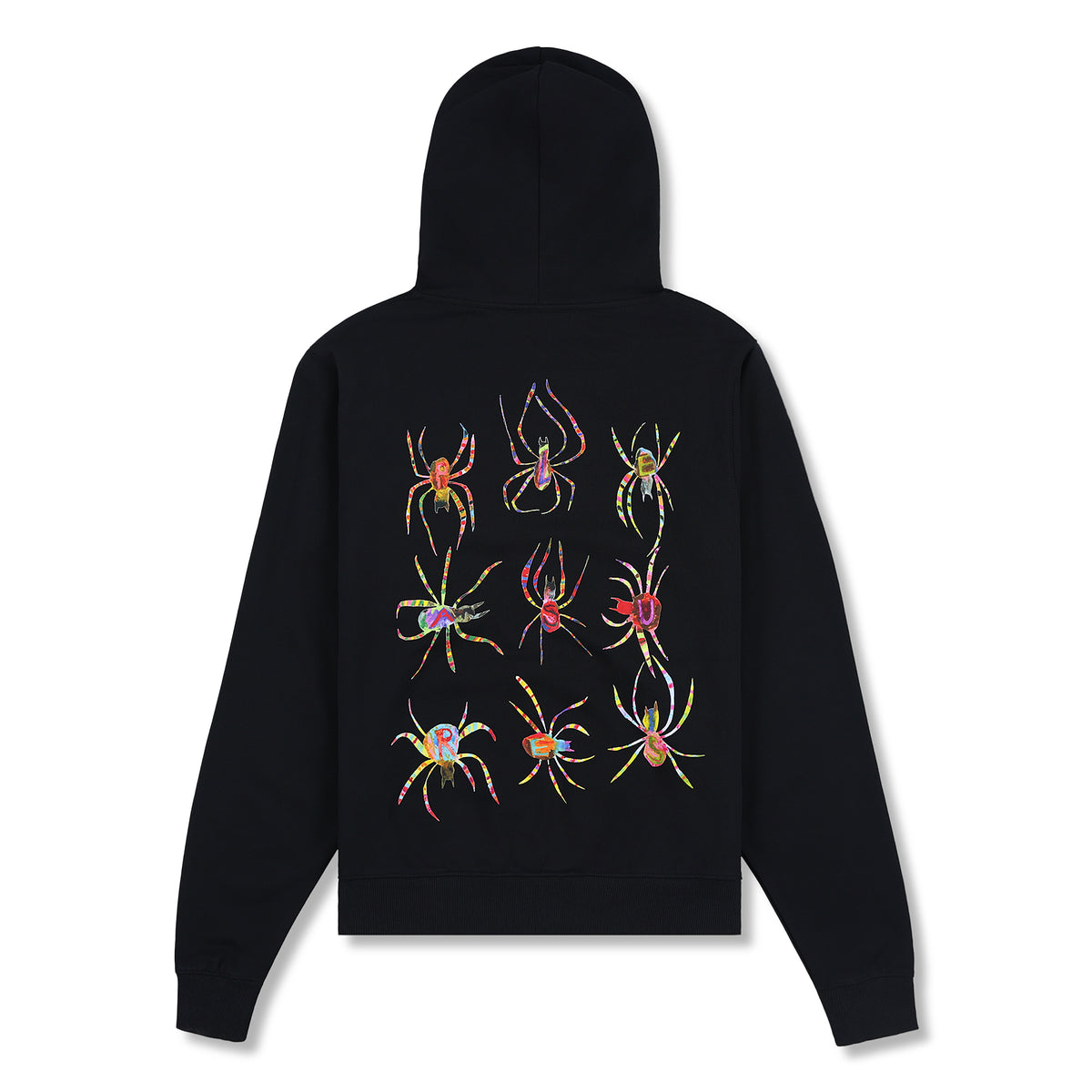 Pleasures Spiders Fitted Zip Hoodie (Black)