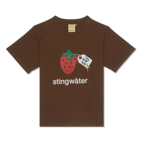Stingwater V Speshal Organic Strawberry T Shirt (Brown)