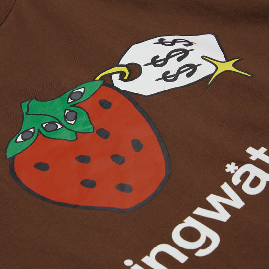 Stingwater V Speshal Organic Strawberry T Shirt (Brown)