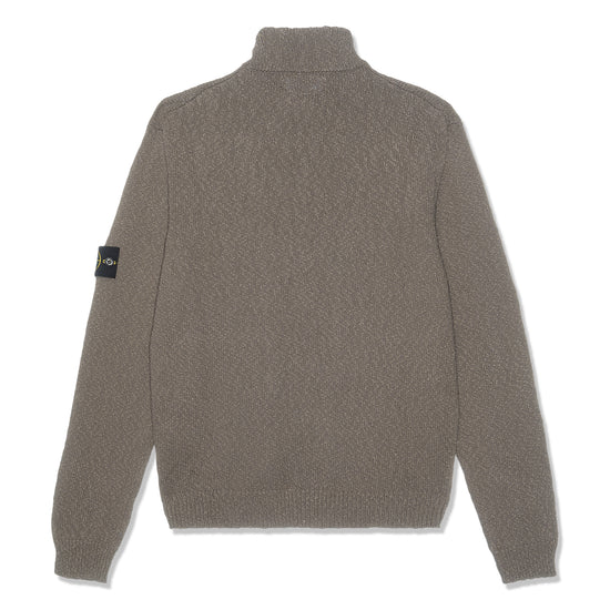 NWT STONE ISLAND Red Wool Chunky Knit Zip Up Sweatshirt Size S $1145