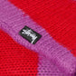 Stussy Stripe Brushed Cardigan (Purple)