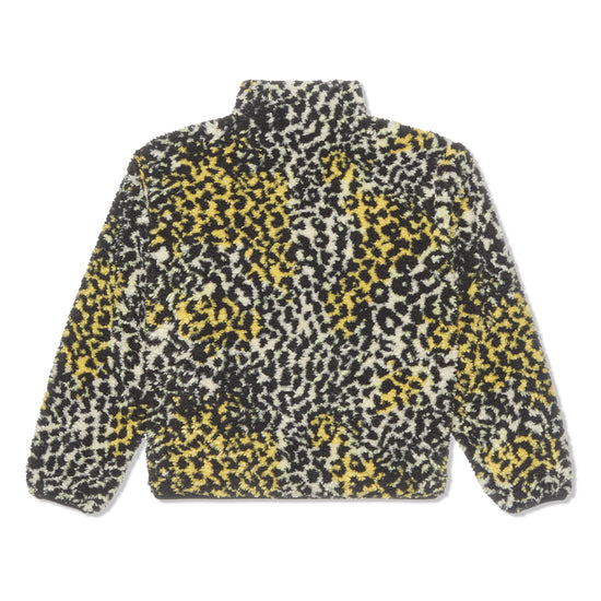 Stussy Sherpa Reversible Jacket (Yellow Leopard)