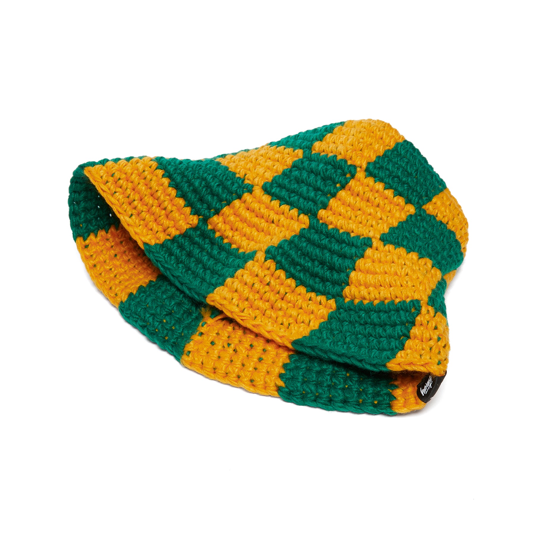 Stussy Checker Knit Bucket Hat Evergreen – Concepts