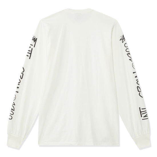 Stussy Intl. Crew Pigment Dyed Long Sleeve Tee (Natural)