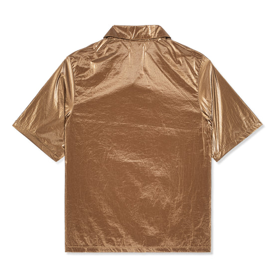 Stussy Shiny Button Down Shirt (Bronze)