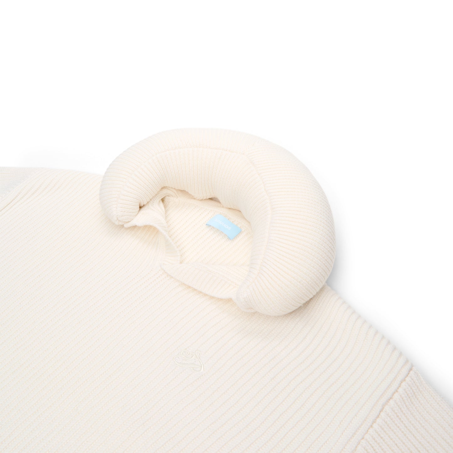 3.Paradis Pillow Neck Knit Sweater (Truewhite)