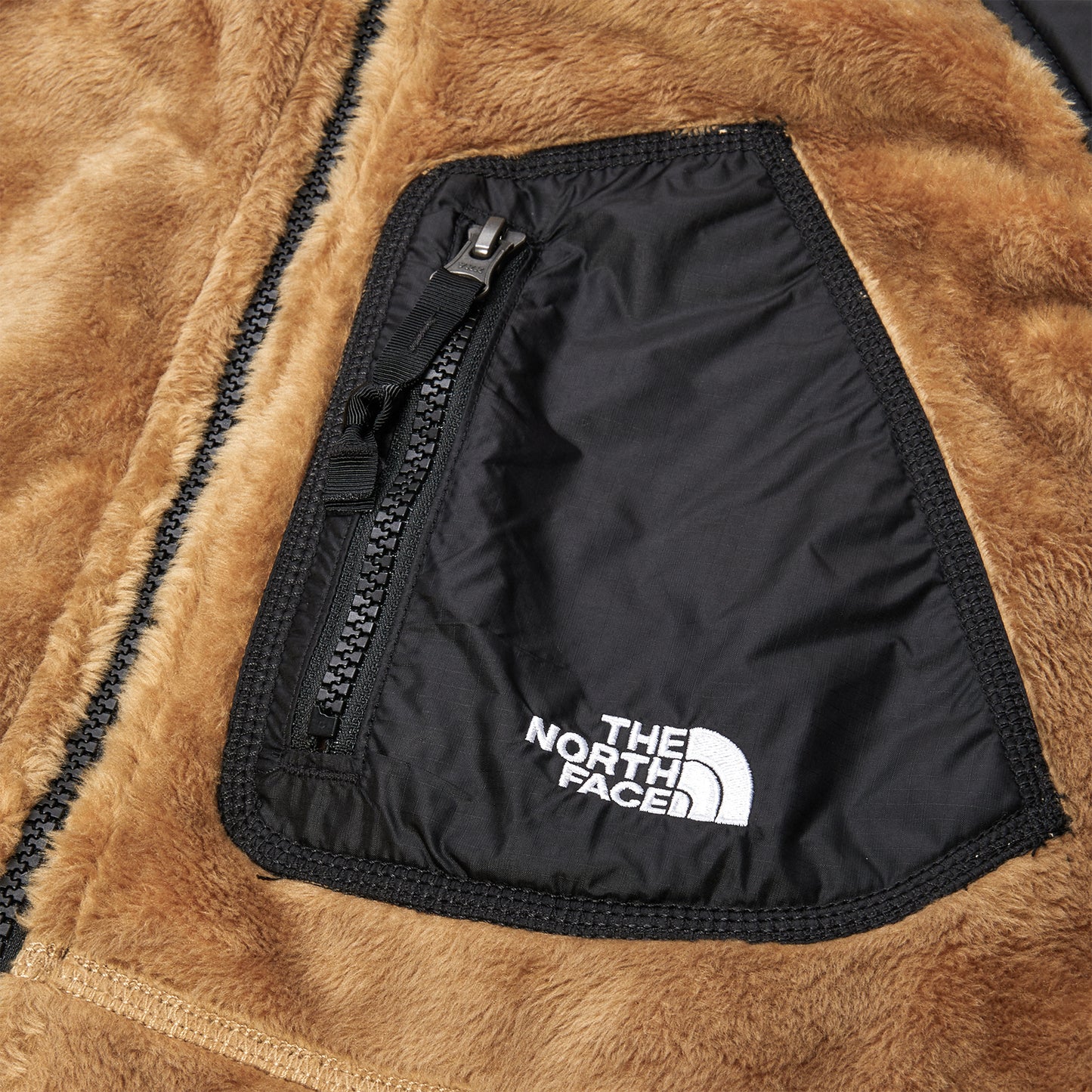 The North Face Versa Velour Jacket (Almond Butter/TNF Black)