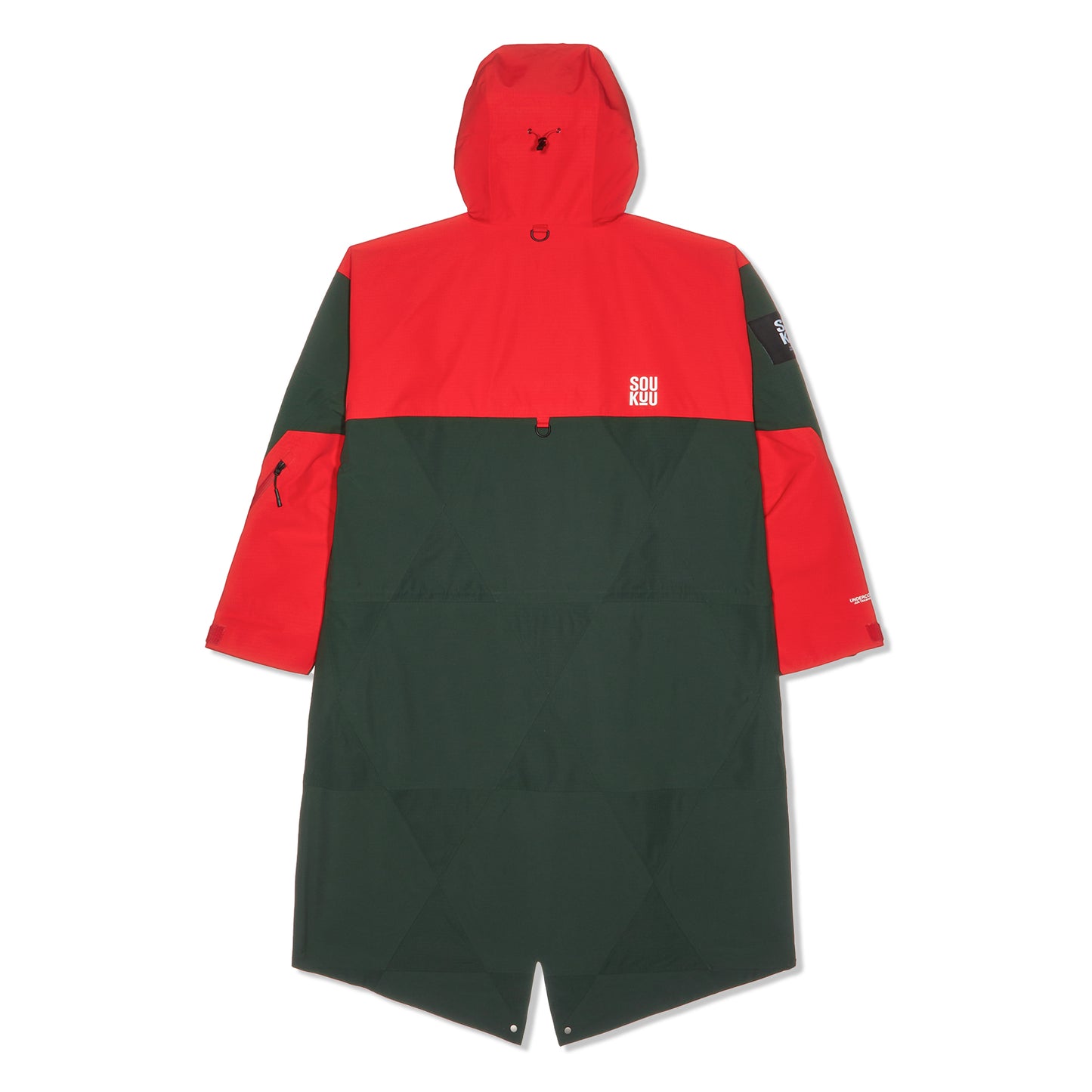 The North Face x UNDERCOVER SOUKUU Geodesic Shell Jacket (Dark Cedar GreenHigh Risk Red)