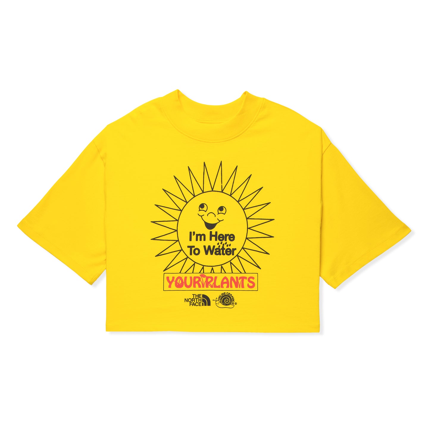 The North Face TNF X OC Womens Cropped Short Sleeve T-Shirt (Lightning Yellow)