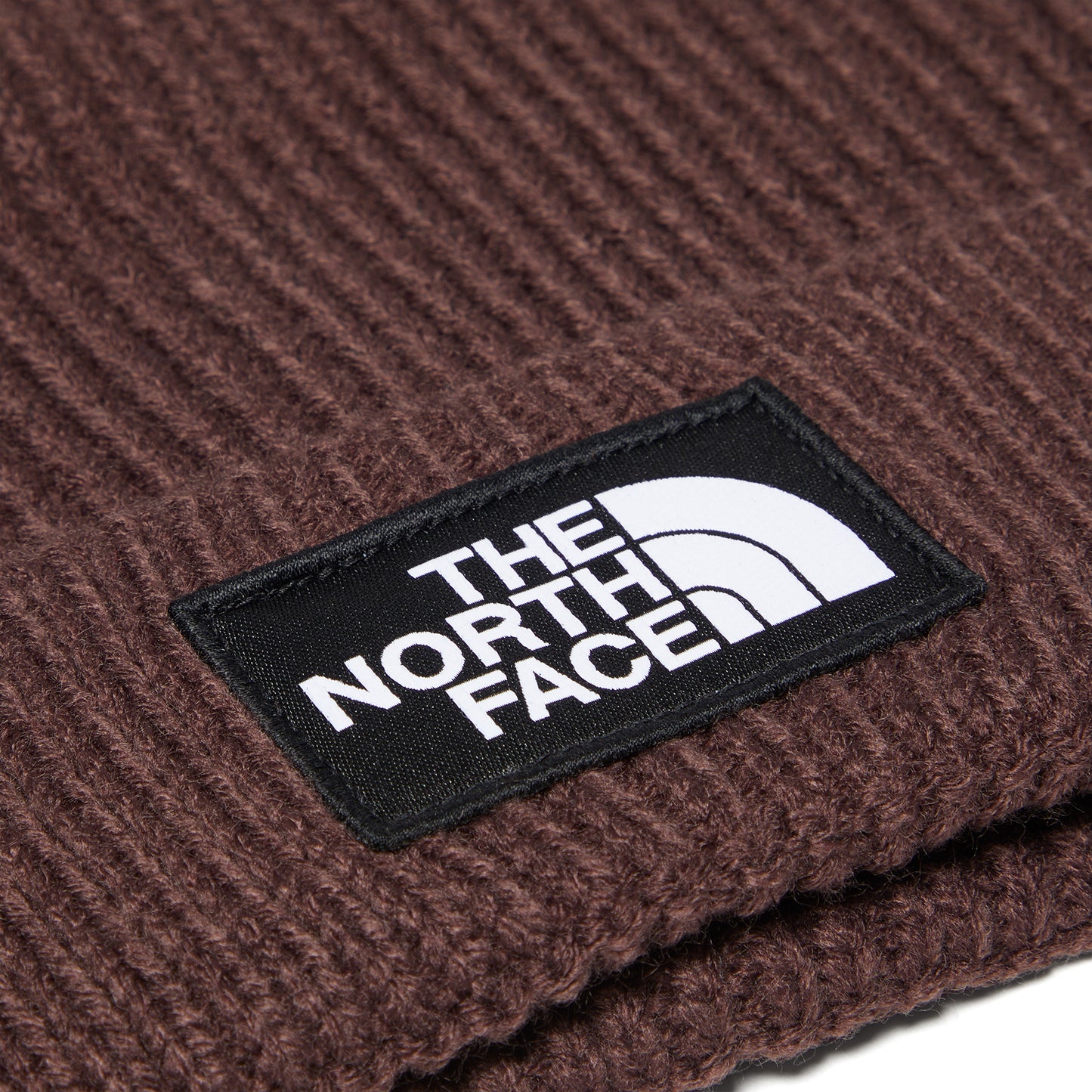 The North Face TNF™ Logo Box Cuffed Beanie (Coal Brown)
