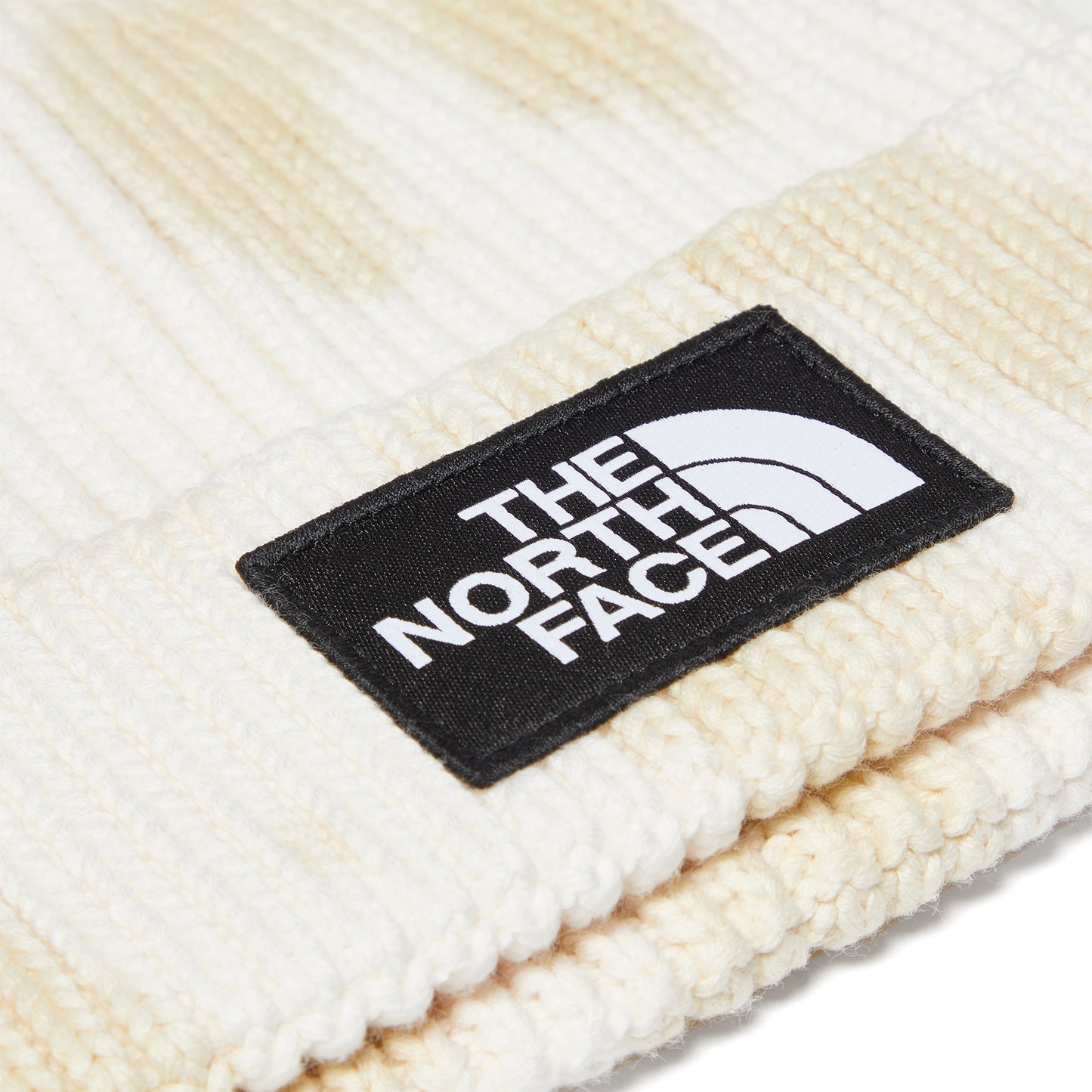 The North Face Tie-Dye Logo Box Beanie (Gardenia White)