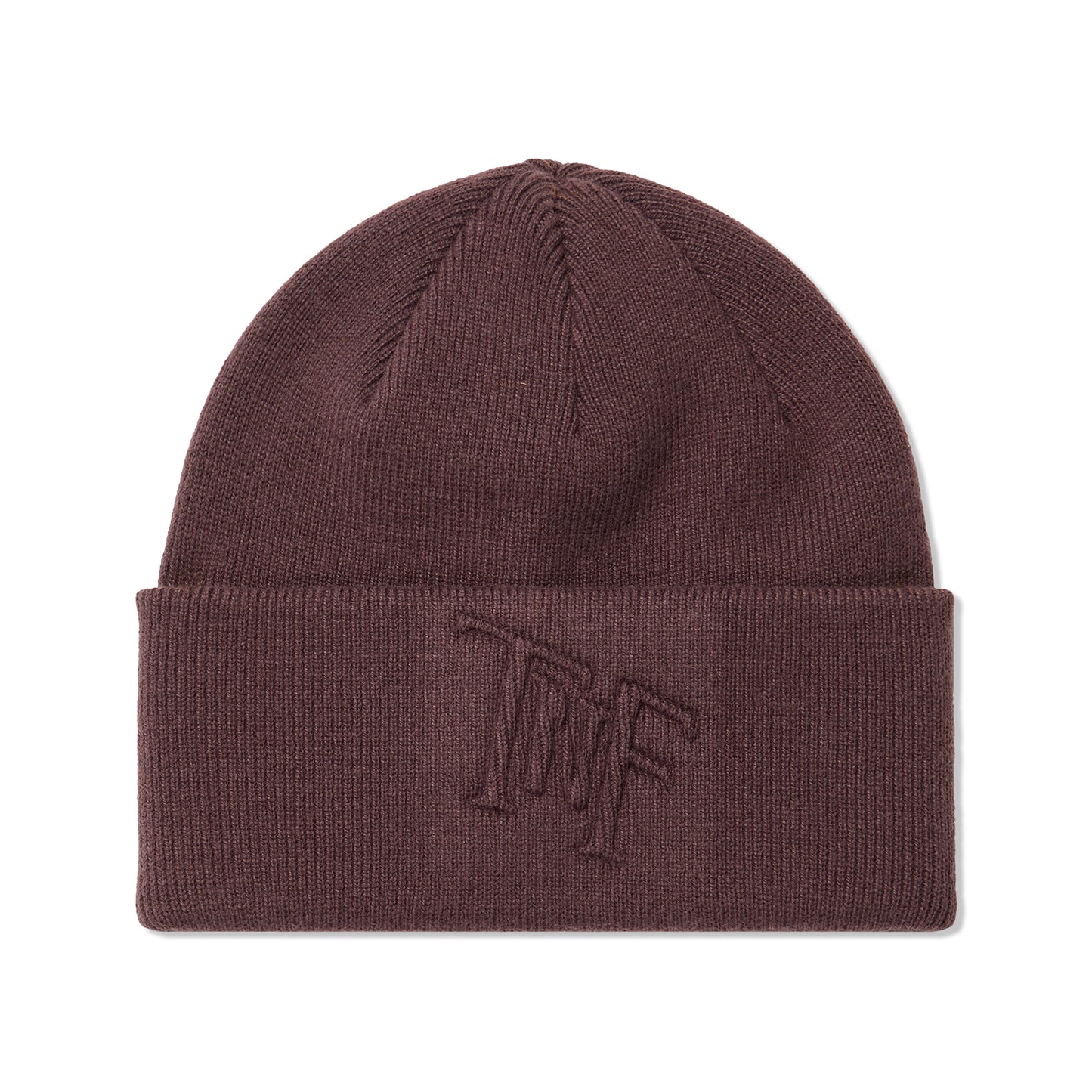 The North Face Urban Embossed Beanie (Coal Brown/Almond Butter Monogram Print)