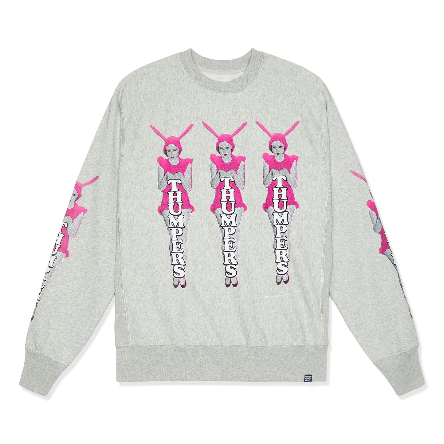Thumpers Candy Rabbit Crew (Grey)