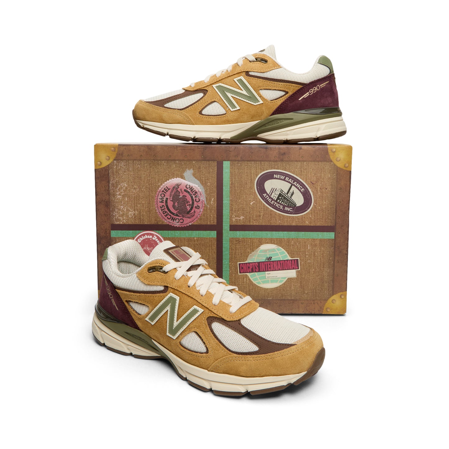 New Balance CNCPTS x Made in USA 990v4 (Pumpernickel/Dark Olivine)