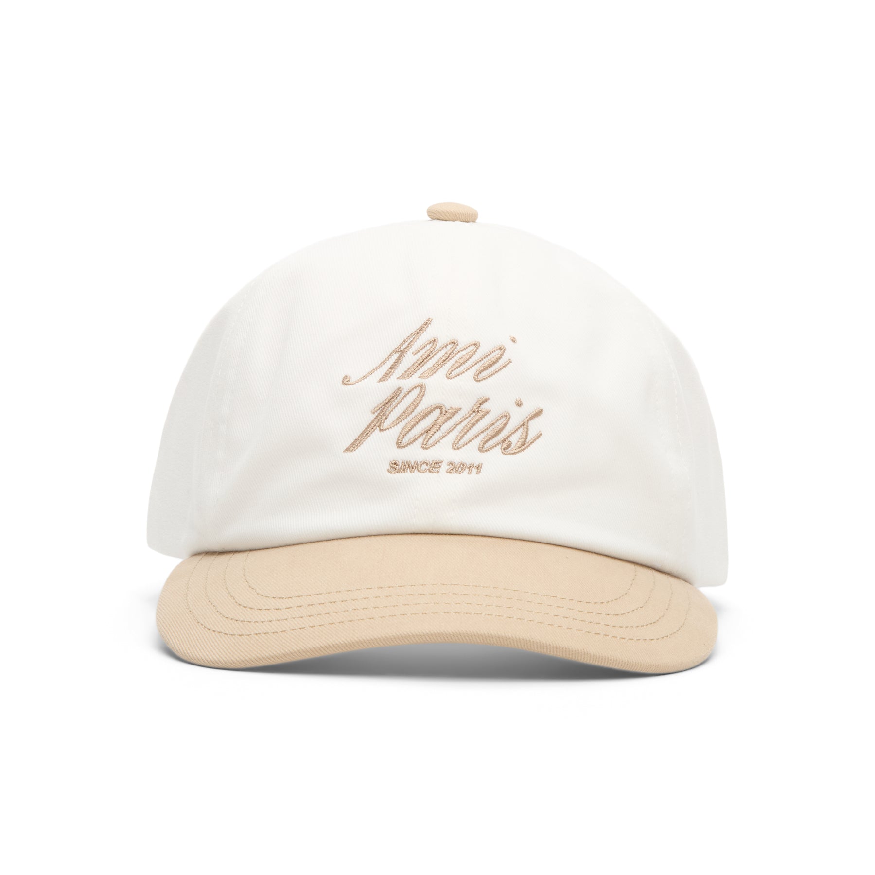 AMI Bicolor AMI Paris Cap (Beige taupe/Blanc creme)