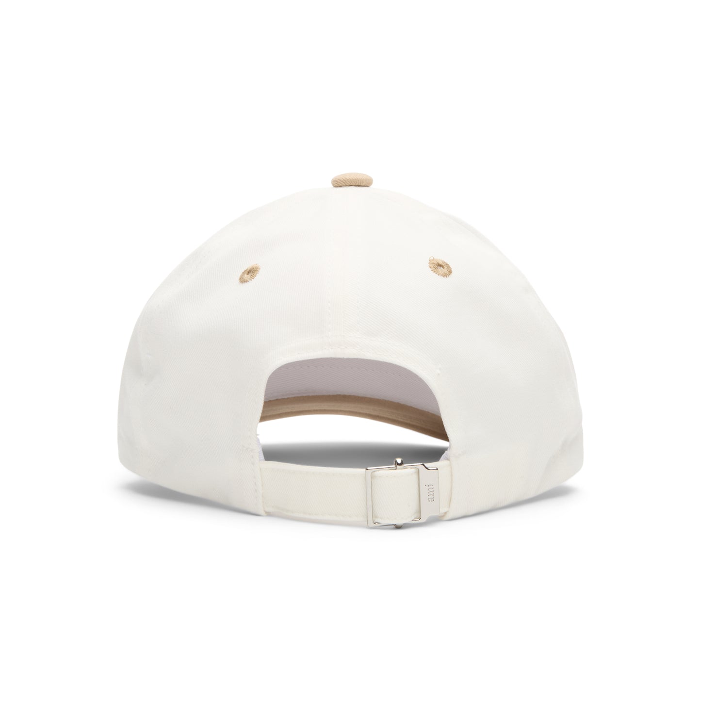 AMI Bicolor AMI Paris Cap (Beige taupe/Blanc creme)